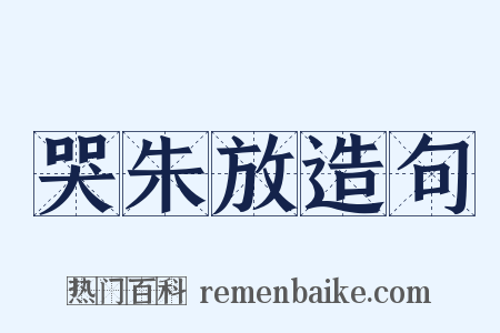 哭朱放造句是什么意思的图片